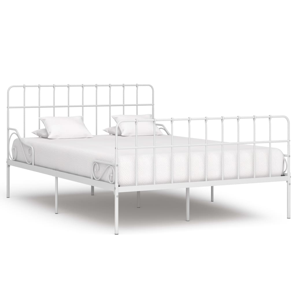 foto del prodotto giroletto con doghe bianco in metallo 120x200 cm cod mxl 59855