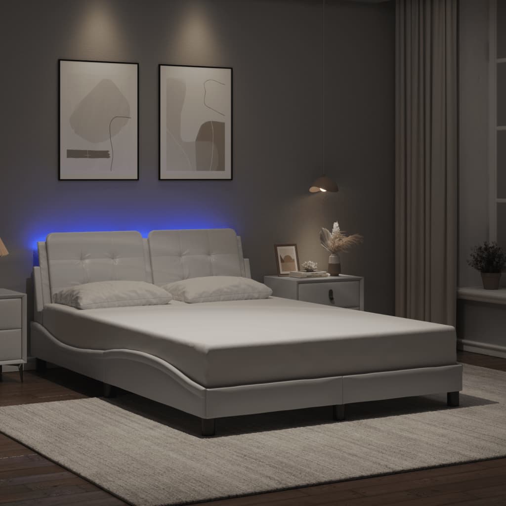 foto del prodotto giroletto con led senza materasso bianco 120x200 cm