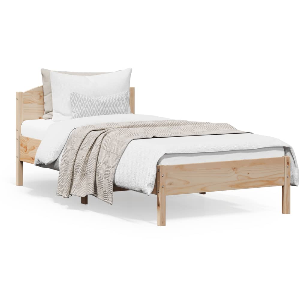 foto del prodotto giroletto con testiera 100x200 cm legno massello di pinocod mxl 113954