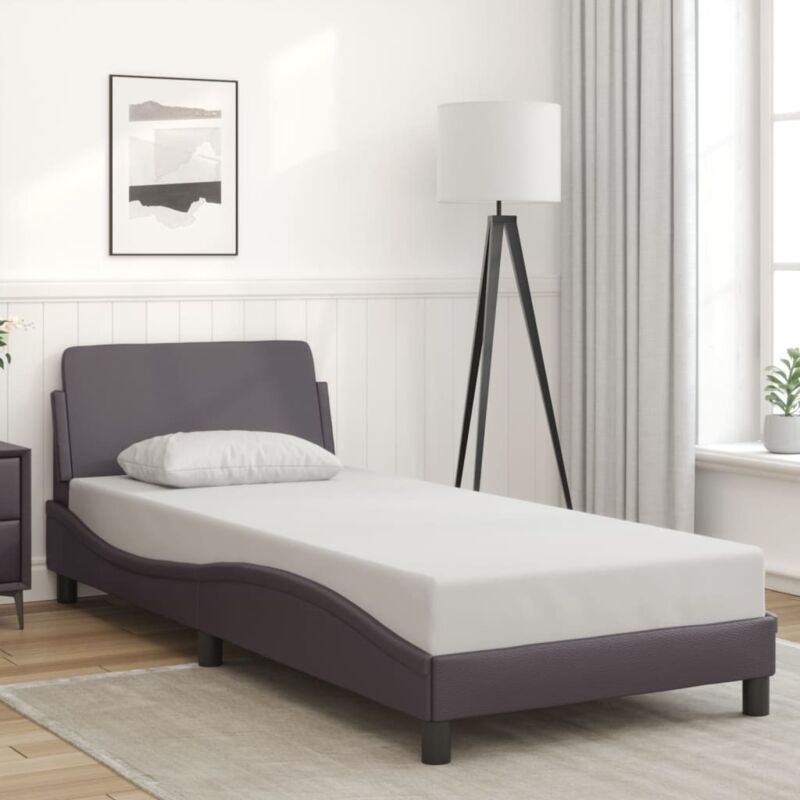foto del prodotto giroletto con testiera crema 80x200 cm in similpelle vidaxl