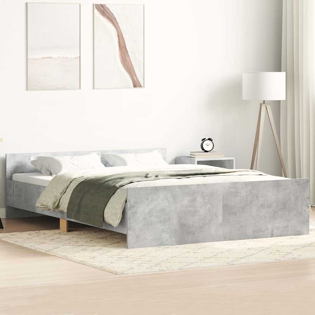 foto del prodotto giroletto con testiera e pediera grigio cemento 135x190 cmcod mxl 131988