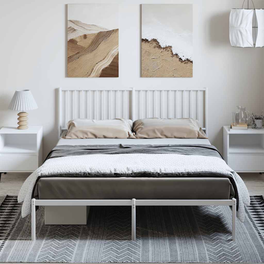 foto del prodotto giroletto con testiera metallo bianco 150x200 cmcod mxl 106269