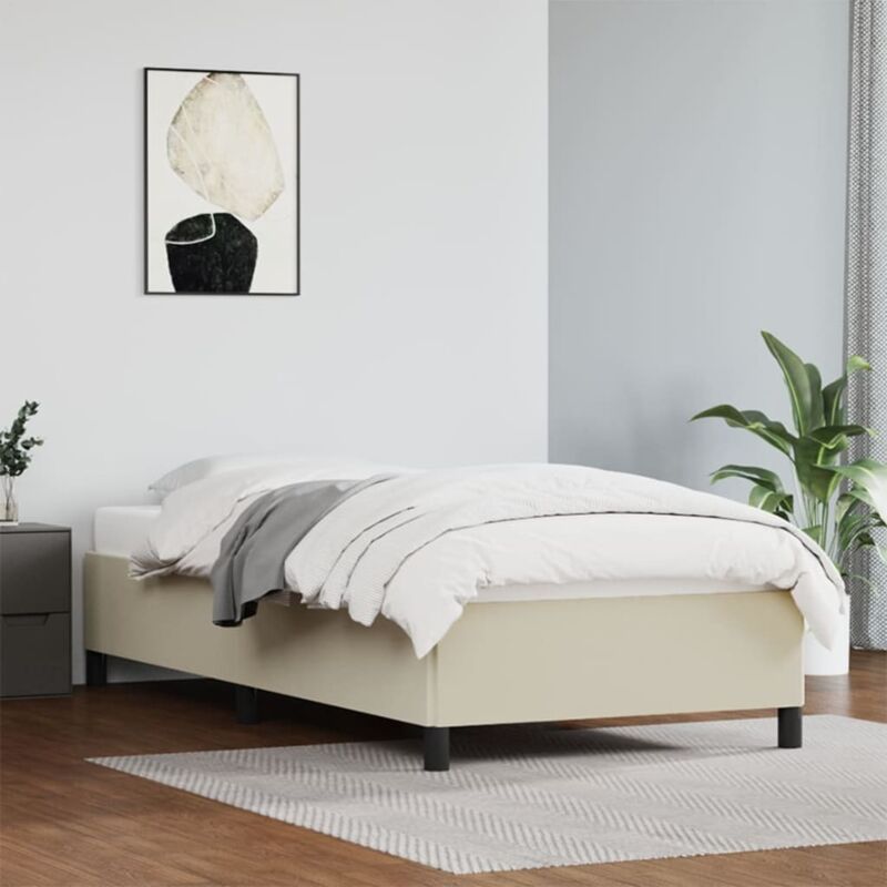 foto del prodotto giroletto crema 100x200 cm in similpelle vidaxl