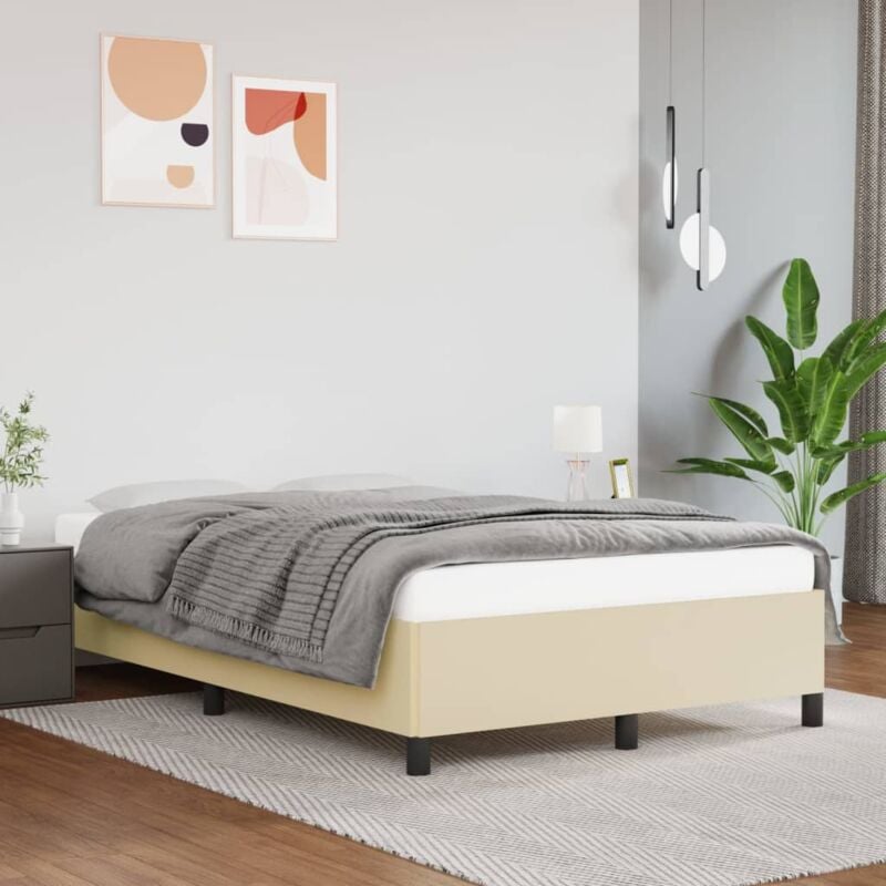 foto del prodotto giroletto crema 120x200 cm in similpelle vidaxl
