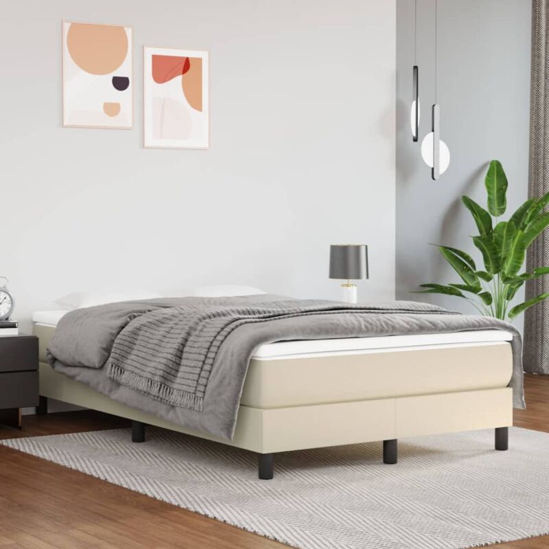foto del prodotto giroletto crema 120x200 cm in similpelle vidaxl