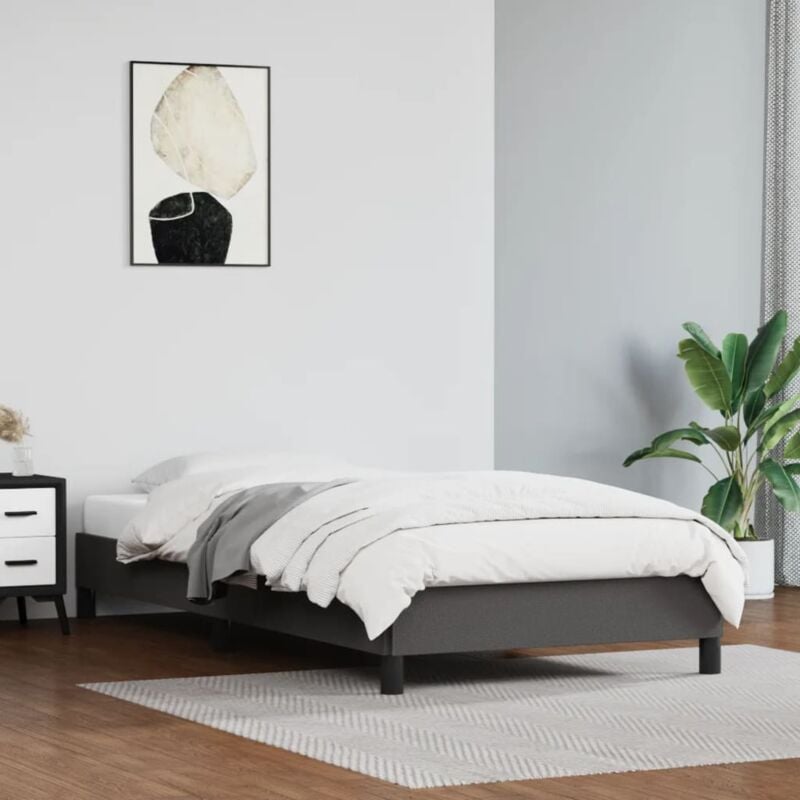 foto del prodotto giroletto grigio 100x200 cm in similpelle vidaxl
