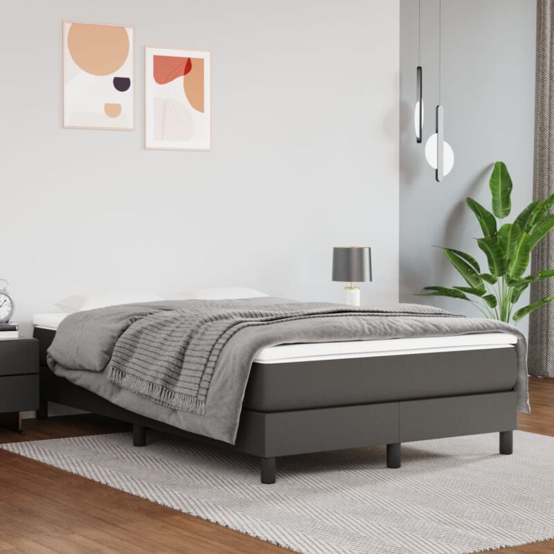 foto del prodotto giroletto grigio 120x200 cm in similpelle vidaxl