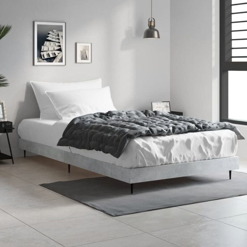 foto del prodotto giroletto grigio cemento 90x200 cm in legno multistrato vidaxl