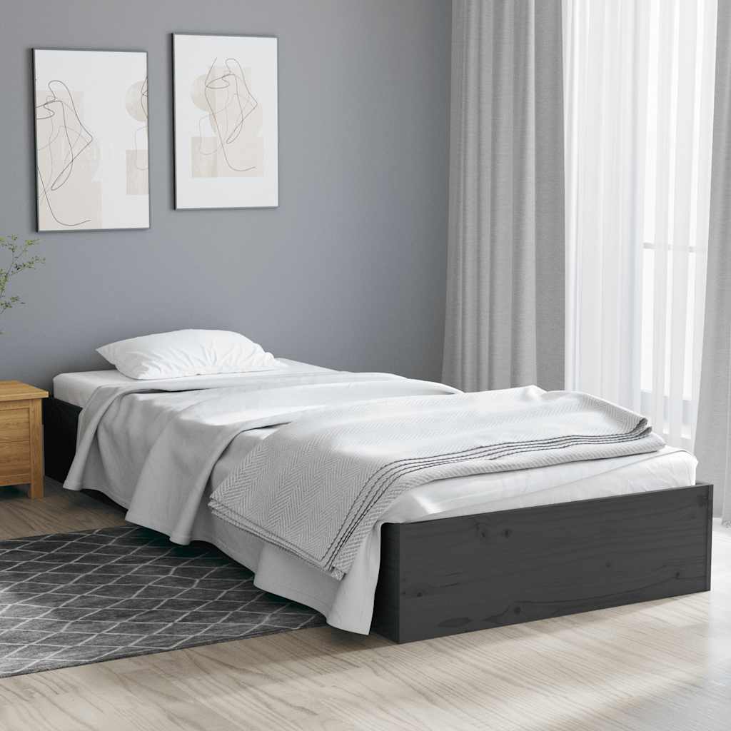 foto del prodotto giroletto grigio in legno massello 75x190 cm 2ft6 small single cod mxl 57493
