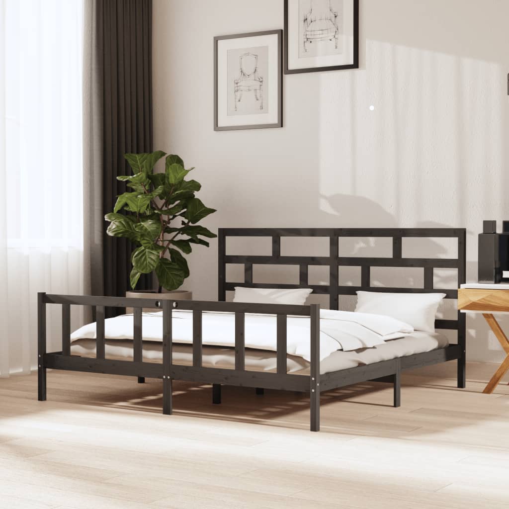 foto del prodotto giroletto grigio in legno massello di pino 200x200 cm cod mxl 54686