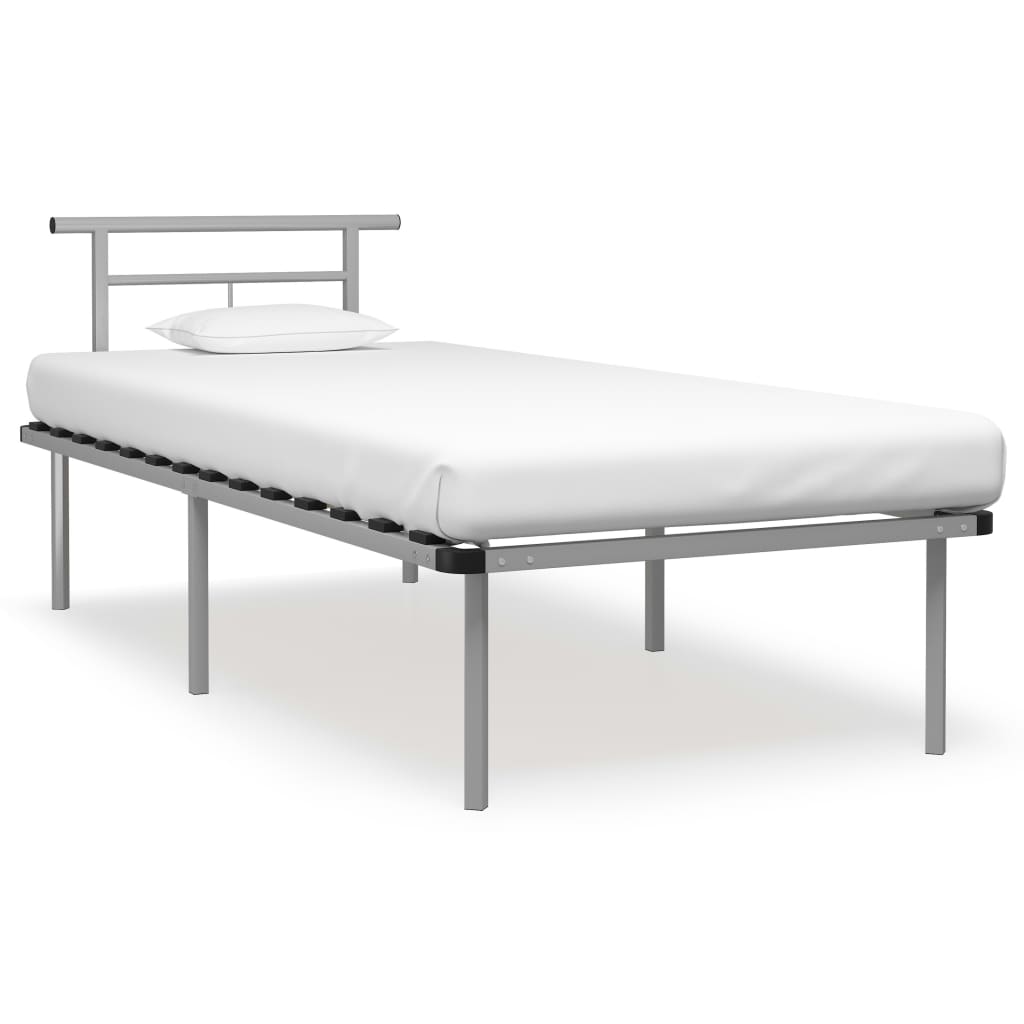 foto del prodotto giroletto grigio in metallo 90x200 cm cod mxl 61034