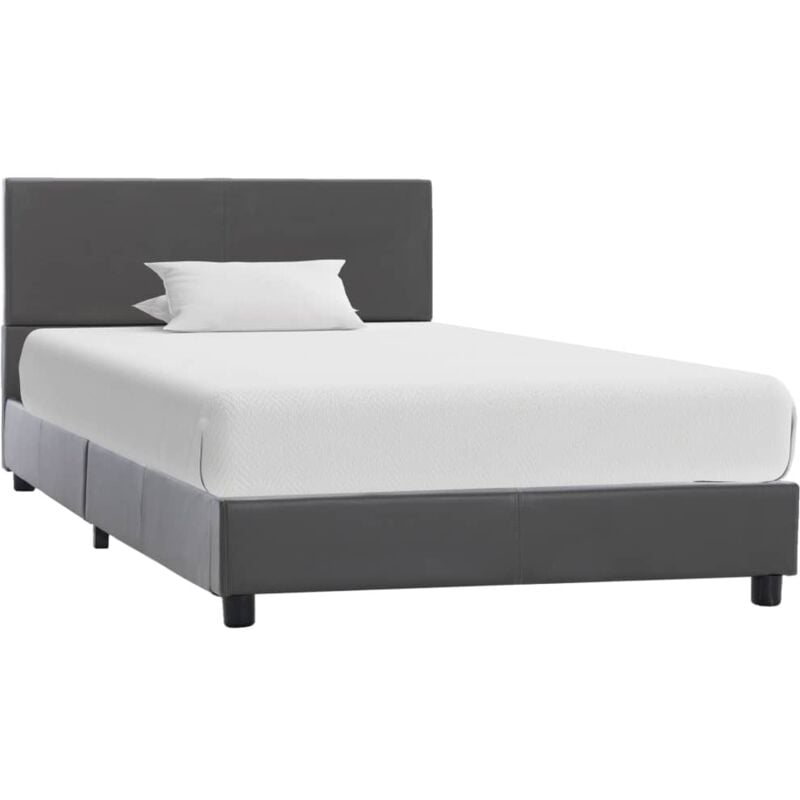 foto del prodotto giroletto grigio in similpelle 100x200 cm vidaxl