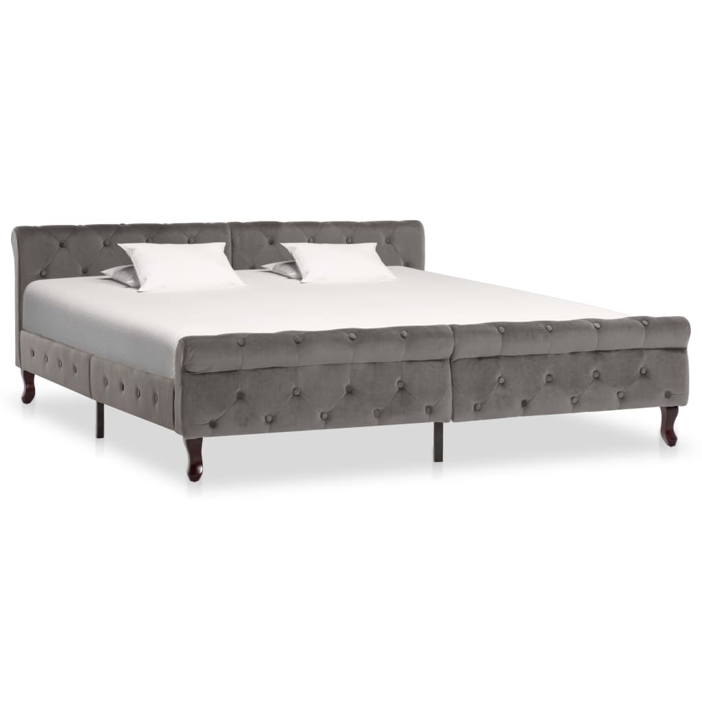 foto del prodotto giroletto grigio in velluto 180x200 cm cod mxl 57189