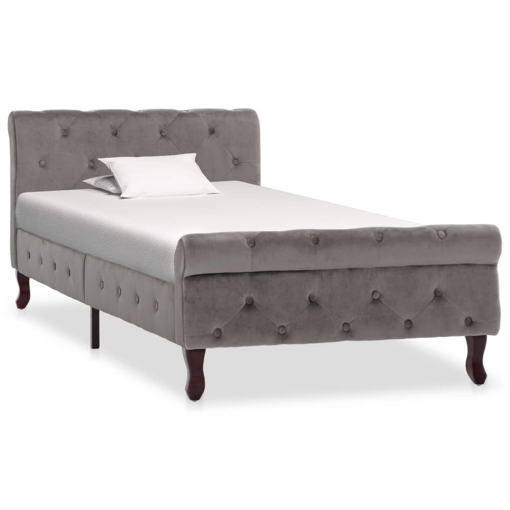 foto del prodotto giroletto grigio in velluto 90x200 cm cod mxl 58532