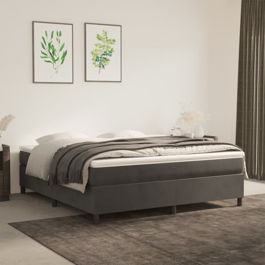 foto del prodotto giroletto grigio scuro 160x200 cm in vellutocod mxl 117065