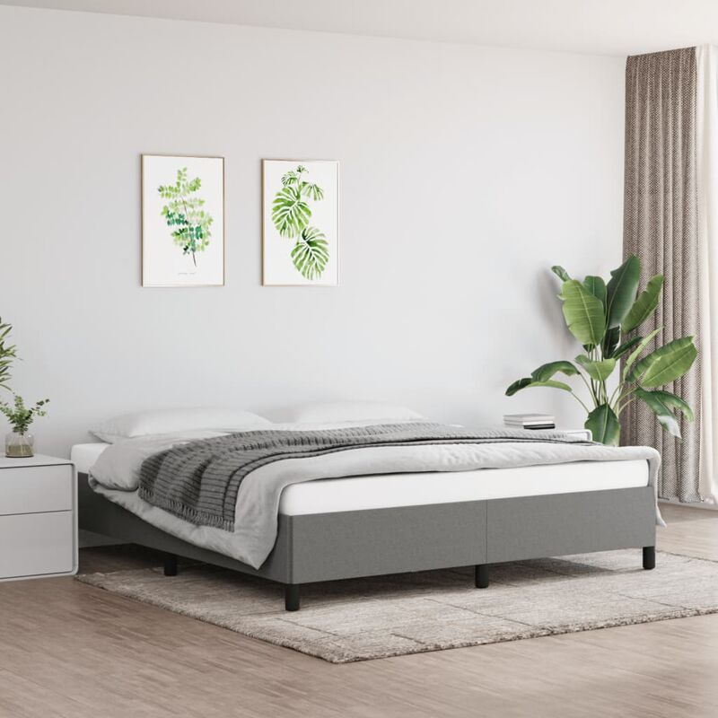 foto del prodotto giroletto grigio scuro 180x200 cm in tessuto cod mxl 48527