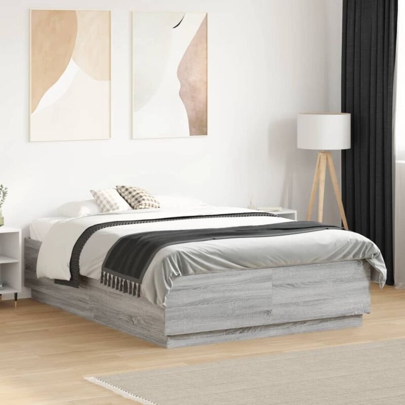 foto del prodotto giroletto grigio sonoma 140x190 cm in legno multistrato vidaxl