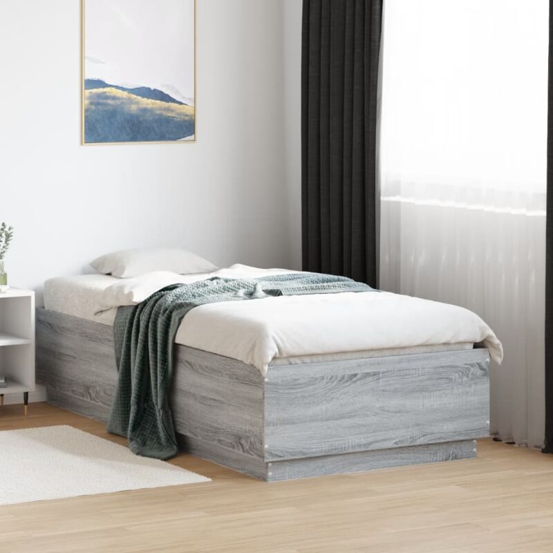 foto del prodotto giroletto grigio sonoma 75x190 cm in legno multistrato vidaxl