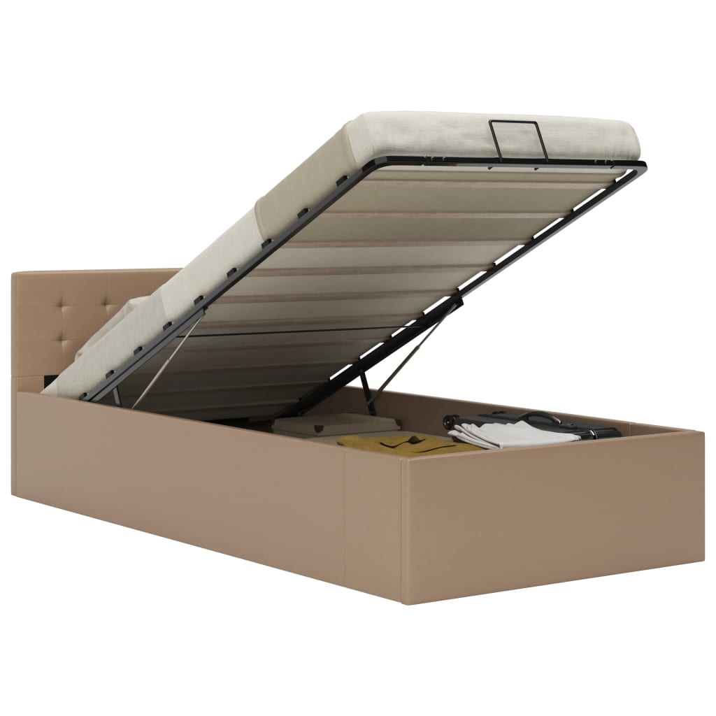 foto del prodotto giroletto idraulico cappuccino in similpelle 90x200cm vidaxl
