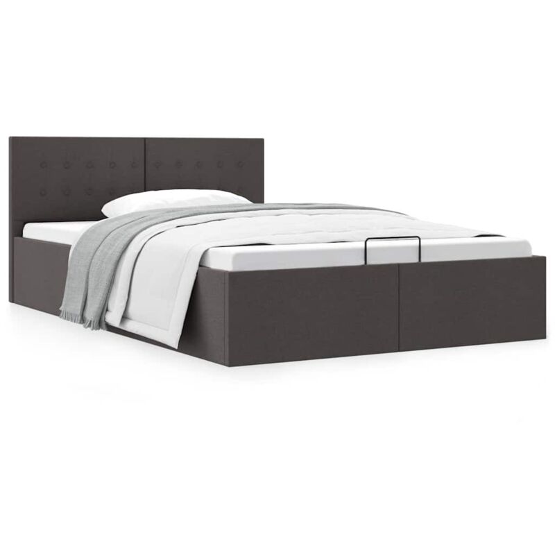 foto del prodotto giroletto idraulico contenitore grigio scuro tessuto 140x200cm vidaxl