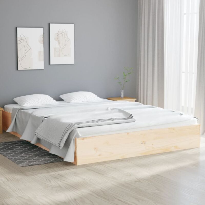 foto del prodotto giroletto in legno massello 140x190 cm vidaxl