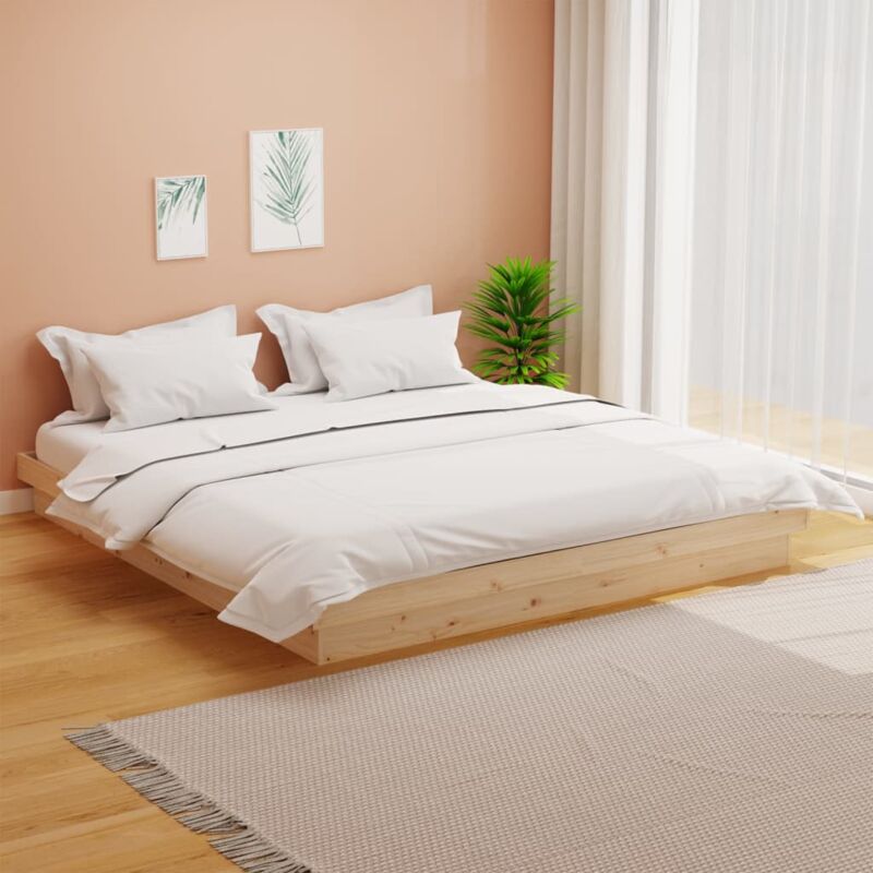 foto del prodotto giroletto in legno massello 180x200 cm super king vidaxl