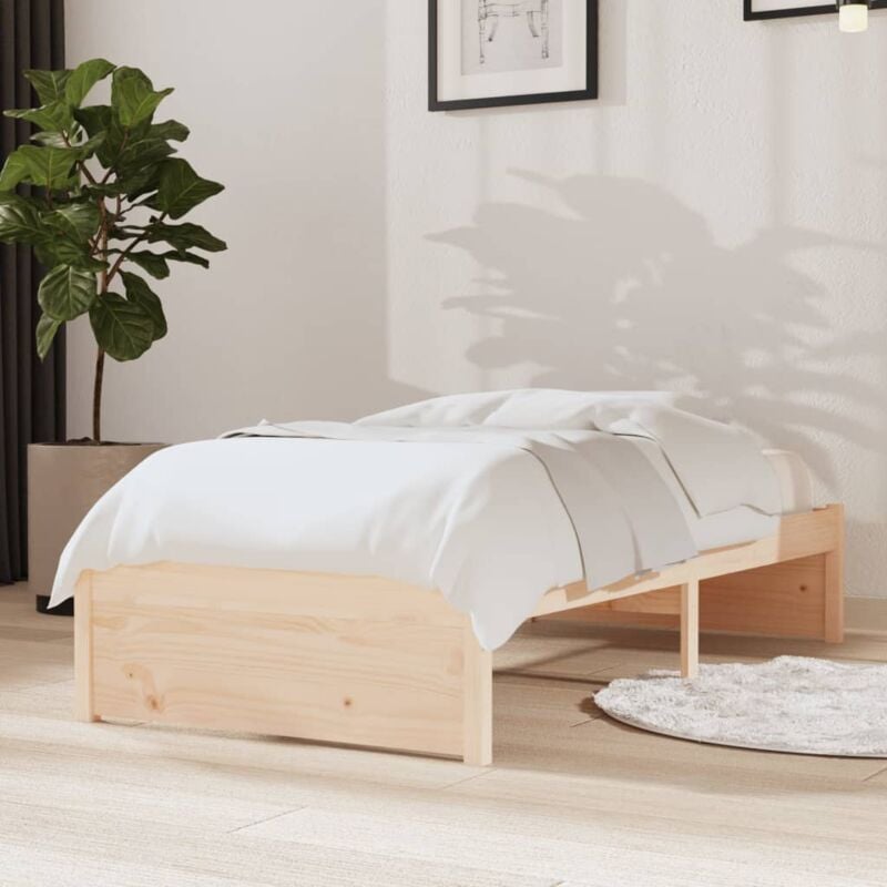 foto del prodotto giroletto in legno massello 75x190 cm small single vidaxl