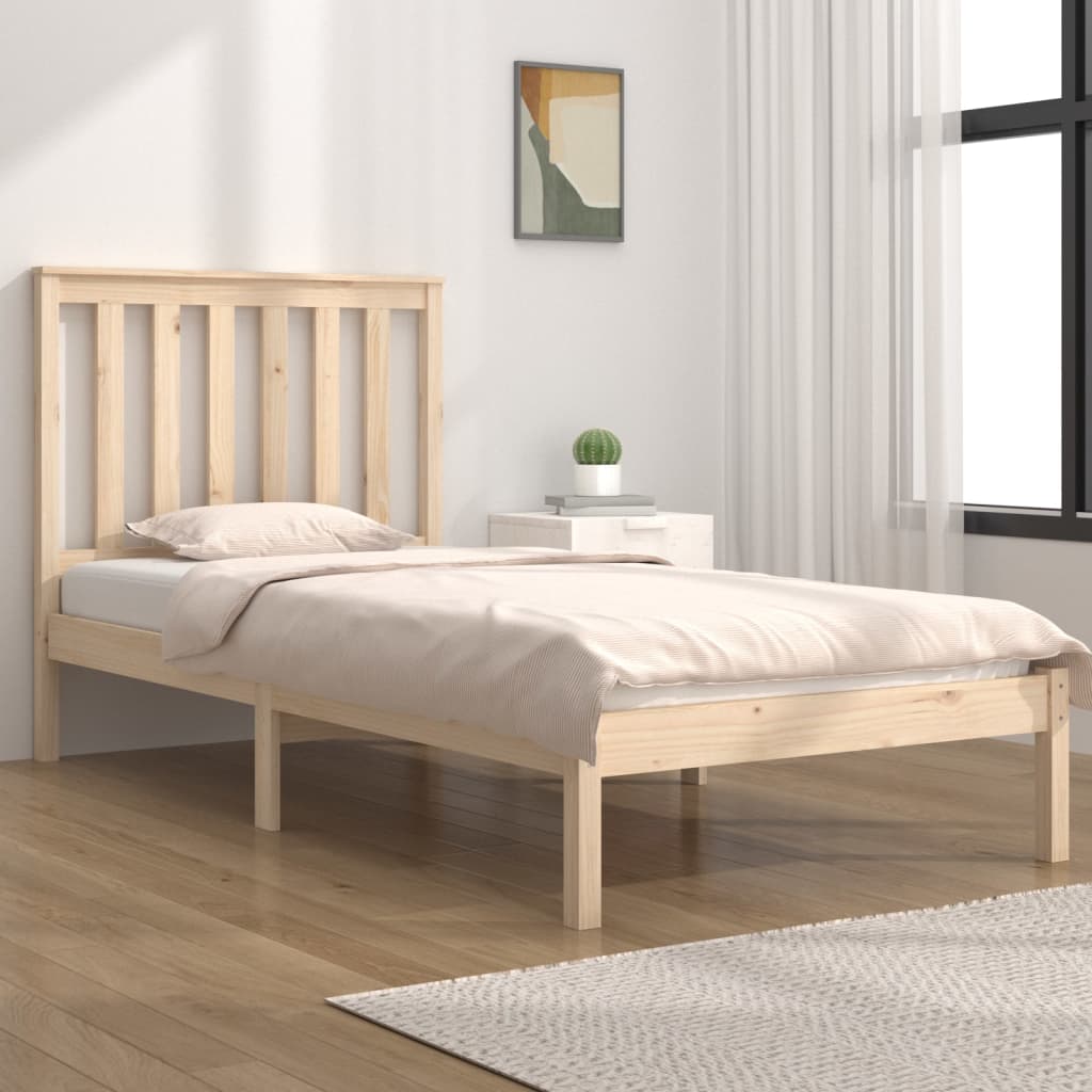 foto del prodotto giroletto in legno massello grigio 75x190 cm small single