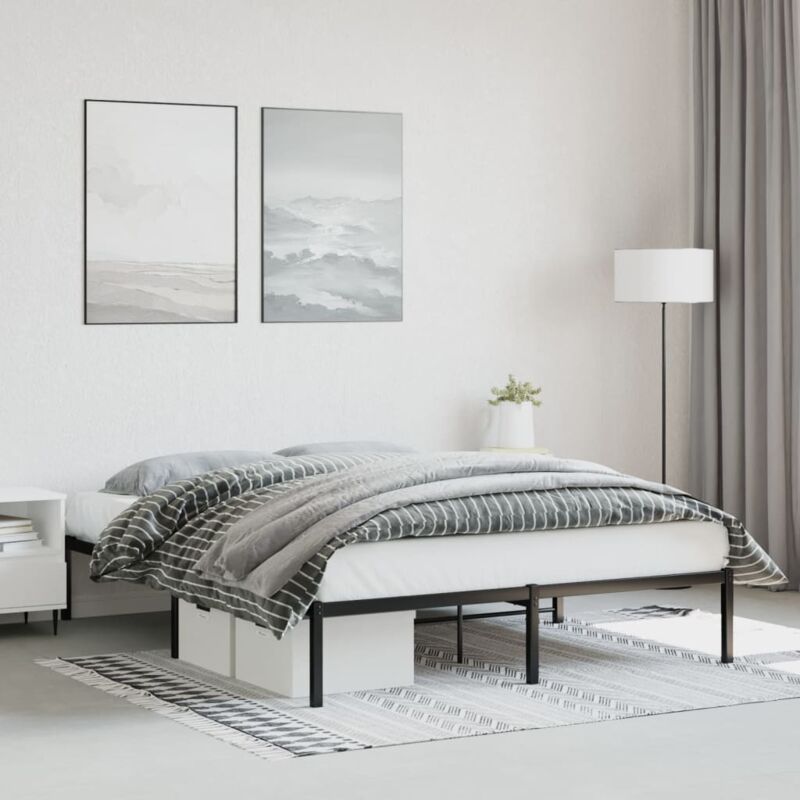 foto del prodotto giroletto in metallo nero 160x200 cm