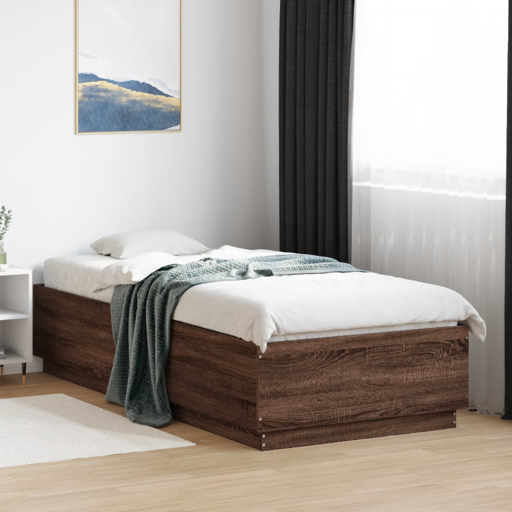 foto del prodotto giroletto luci led rovere marrone 90x200cm in legno multistratocod mxl 115193