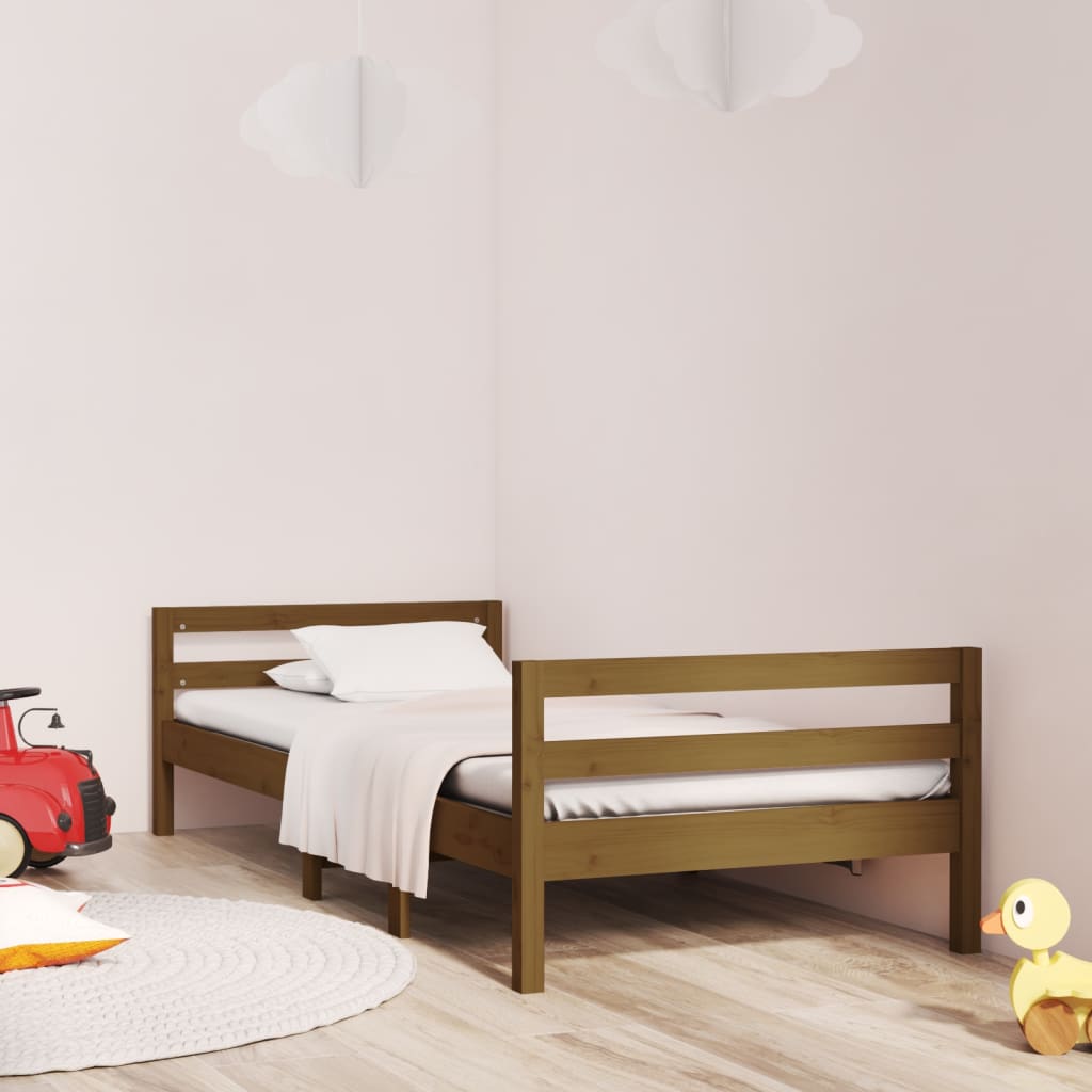 foto del prodotto giroletto miele 90x200 cm in legno massello di pino cod mxl 57481