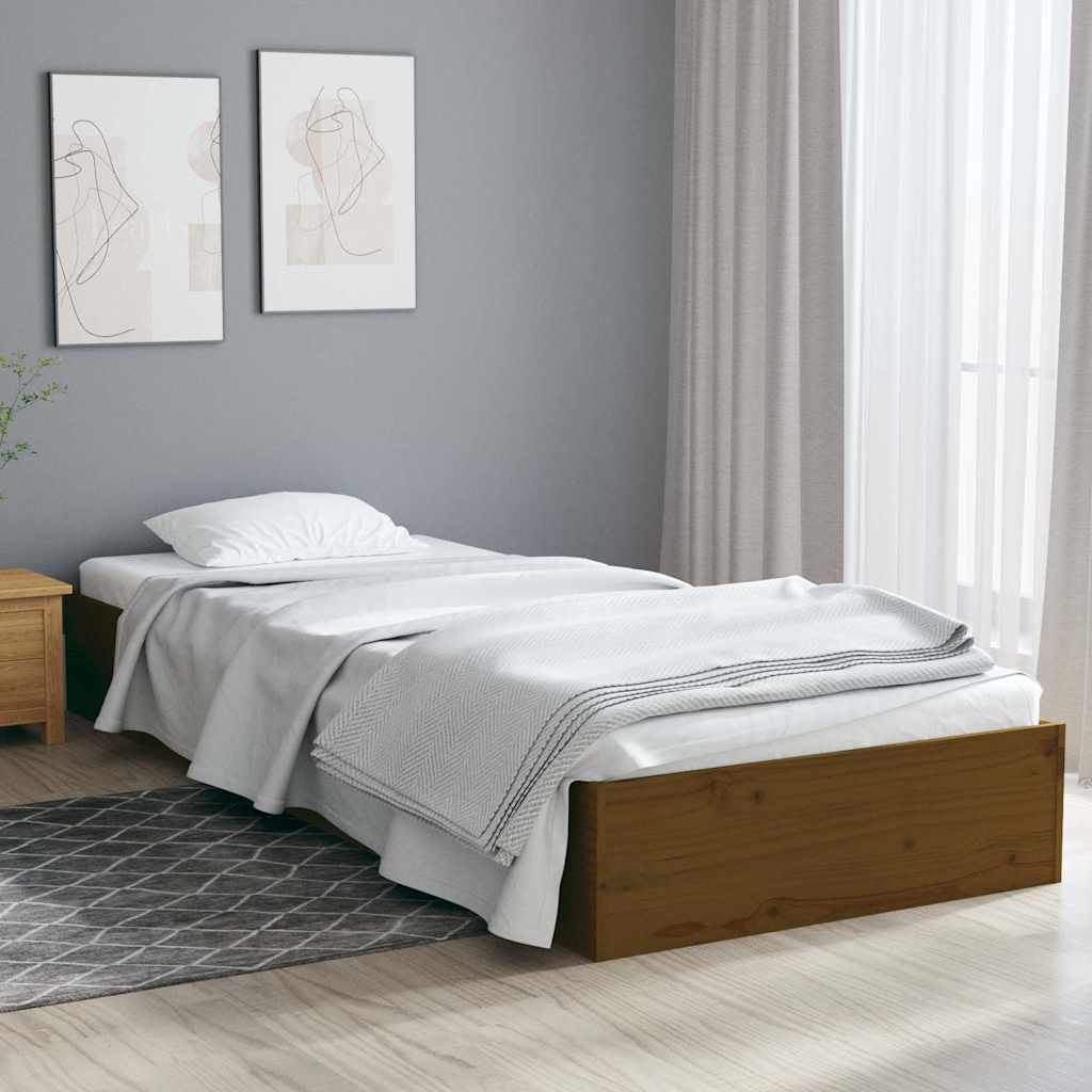 foto del prodotto giroletto miele in legno massello 75x190 cm 2ft6 small single cod mxl 57415