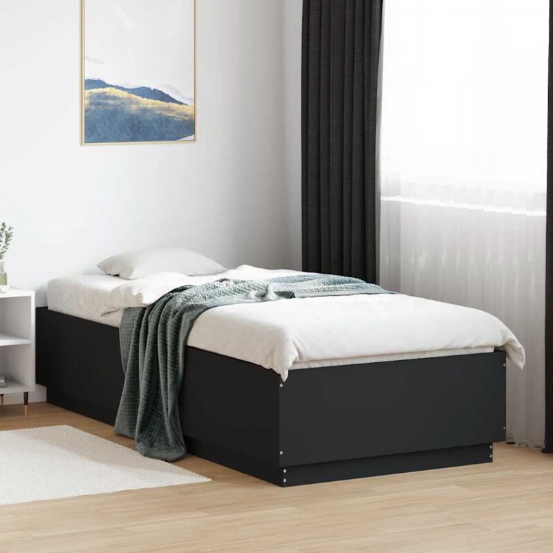 foto del prodotto giroletto nero 100x200 cm in legno multistrato vidaxl