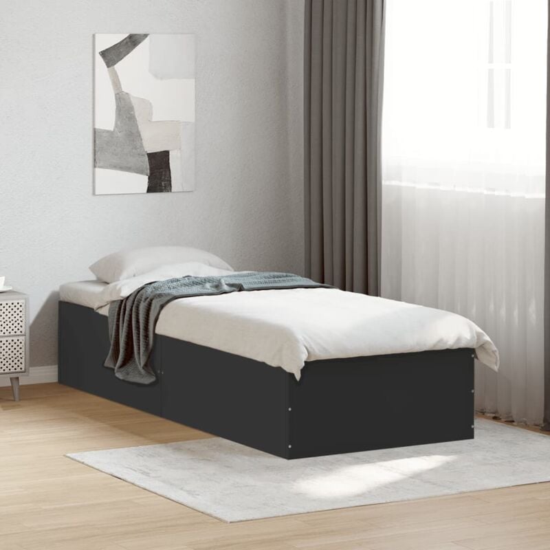 foto del prodotto giroletto nero 100x200 cm in legno multistrato vidaxl