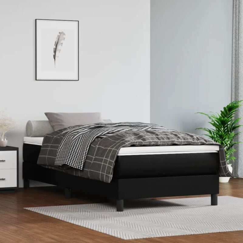 foto del prodotto giroletto nero 100x200 cm in similpelle vidaxl
