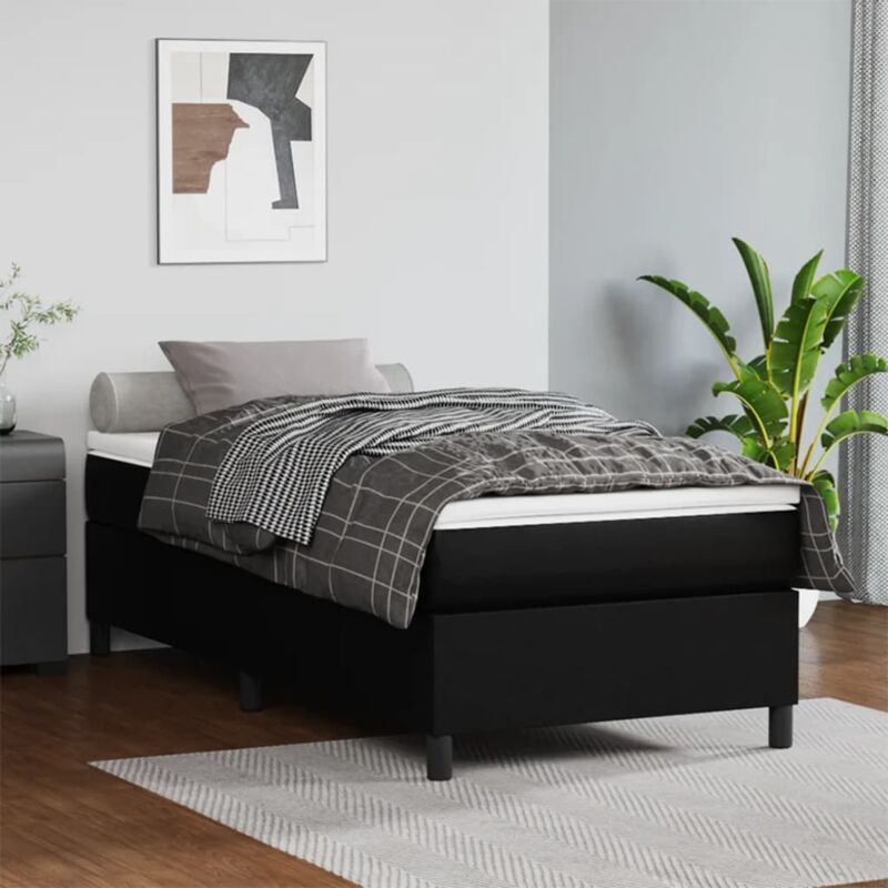 foto del prodotto giroletto nero 100x200 cm in similpelle vidaxl