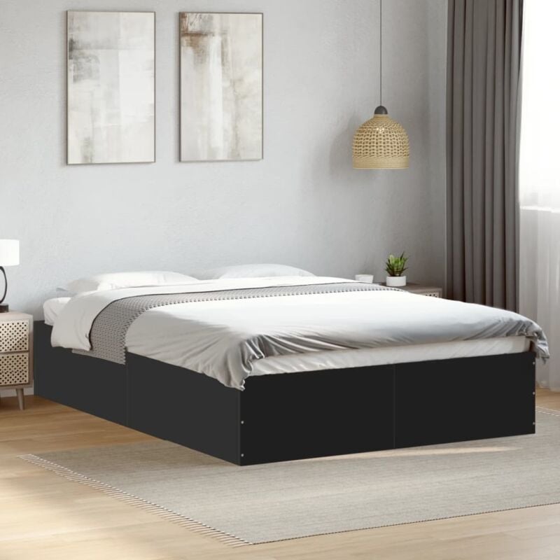 foto del prodotto giroletto nero 120x200 cm in legno multistrato vidaxl