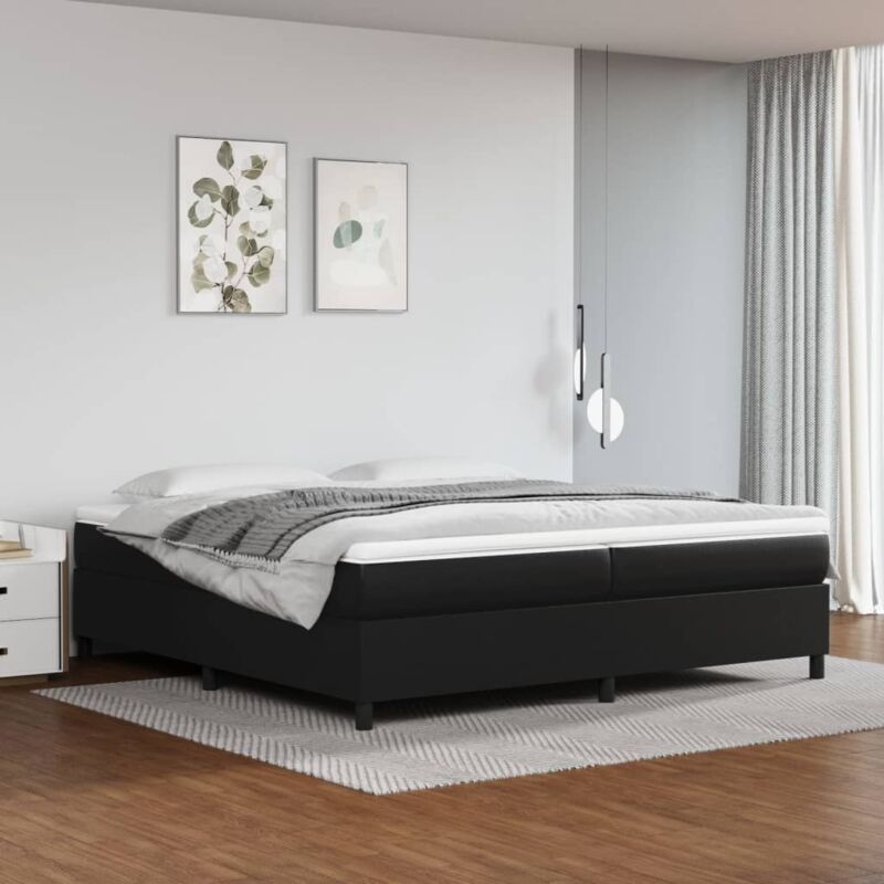 foto del prodotto giroletto nero 200x200 cm in similpelle vidaxl