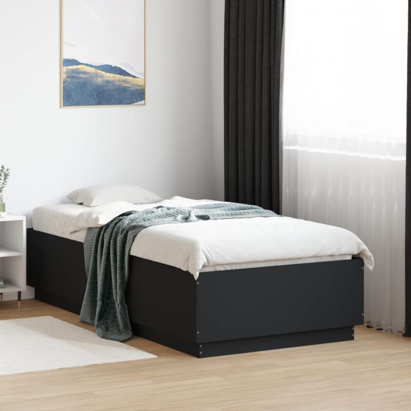 foto del prodotto giroletto nero 75x190 cm in legno multistrato vidaxl