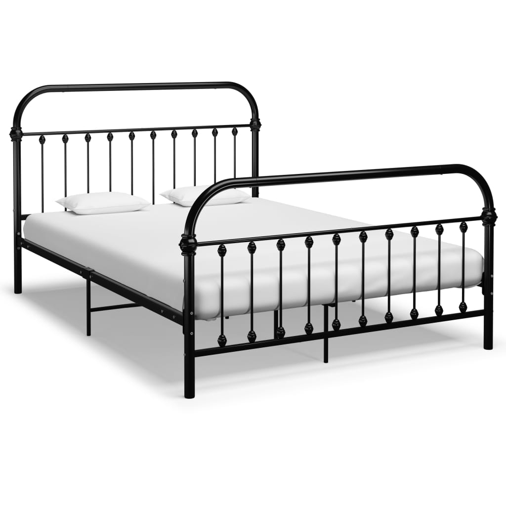 foto del prodotto giroletto nero in metallo 160x200 cm cod mxl 50667