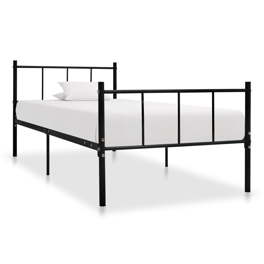 foto del prodotto giroletto nero in metallo 90x200 cm cod mxl 61921