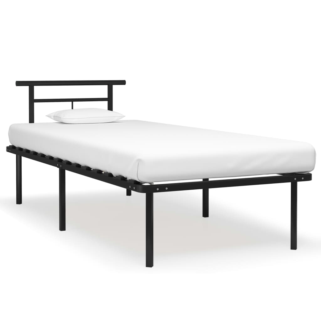 foto del prodotto giroletto nero in metallo 90x200 cm cod mxl 64660