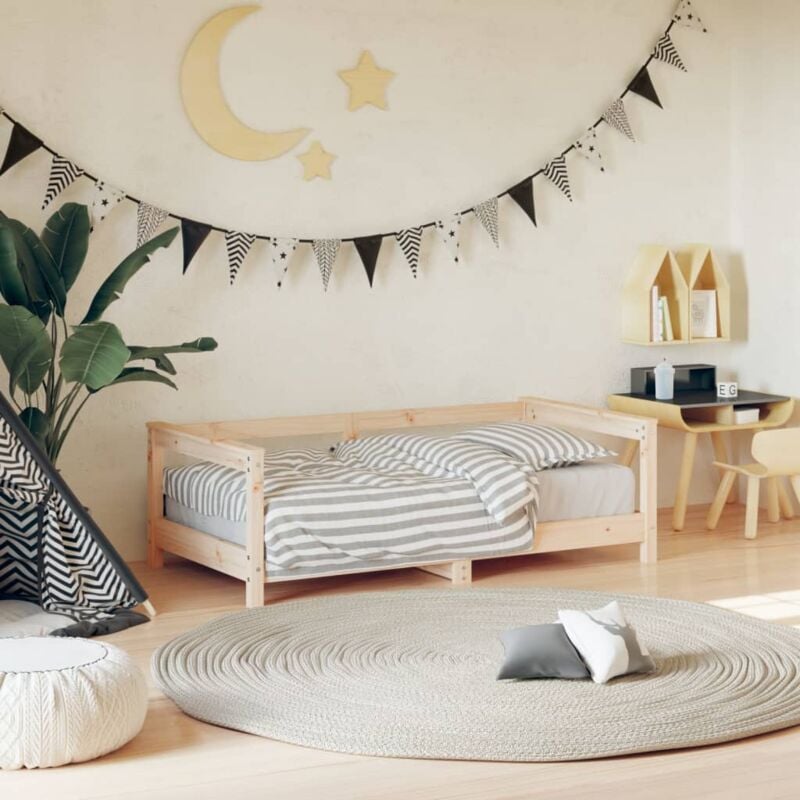 foto del prodotto giroletto per bambini 70x140 cm in legno massello di pino vidaxl