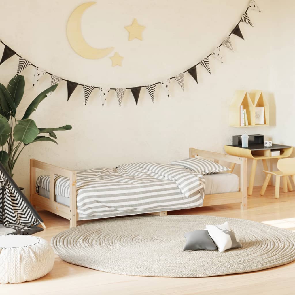 foto del prodotto giroletto per bambini 80x160 cm in legno massello di pinocod mxl 103928