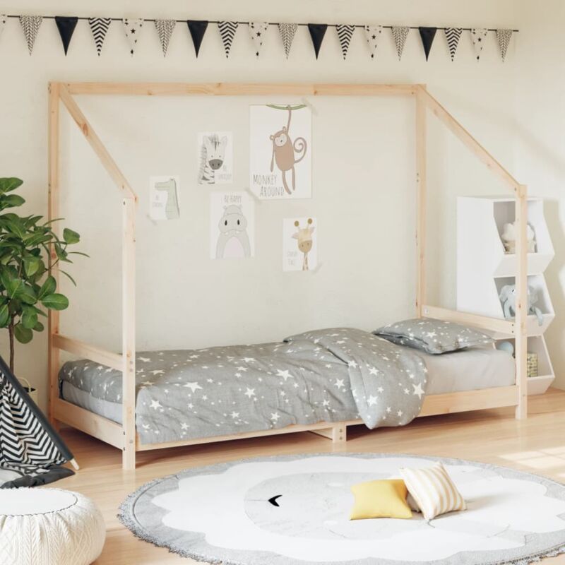 foto del prodotto giroletto per bambini 80x200 cm in legno massello di pino vidaxl