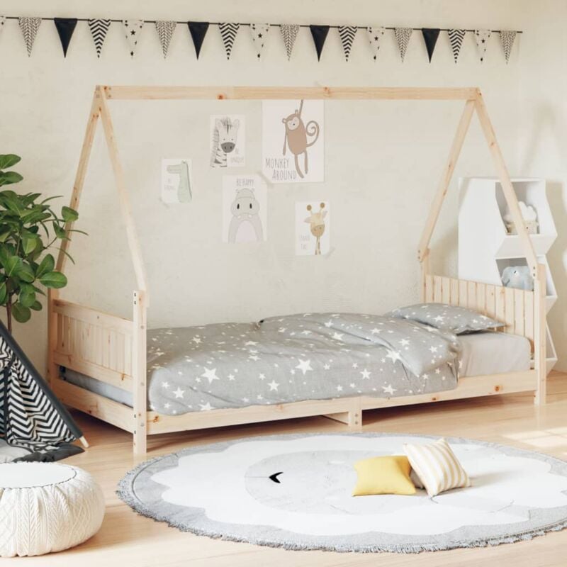 foto del prodotto giroletto per bambini 90x200 cm in legno massello di pino vidaxl
