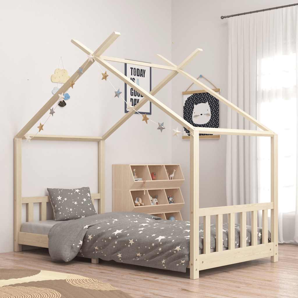 foto del prodotto giroletto per bambini in legno massello di pino 90x200 cmcod mxl 82278