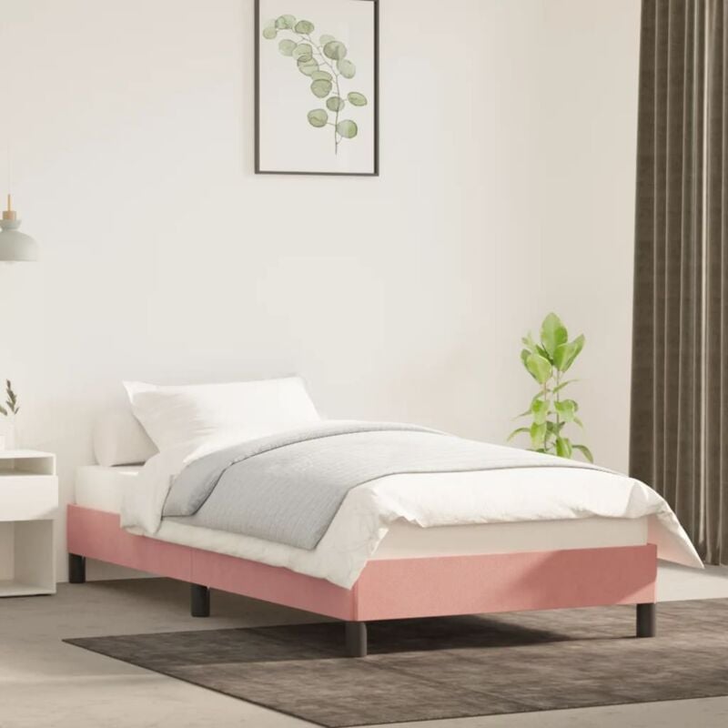 foto del prodotto giroletto rosa 80x200 cm in velluto vidaxl