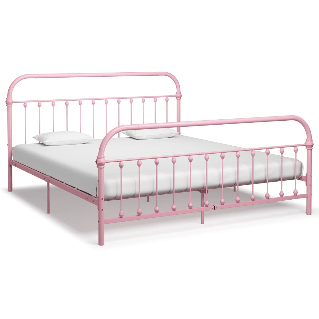 foto del prodotto giroletto rosa in metallo 180x200 cm cod mxl 61008
