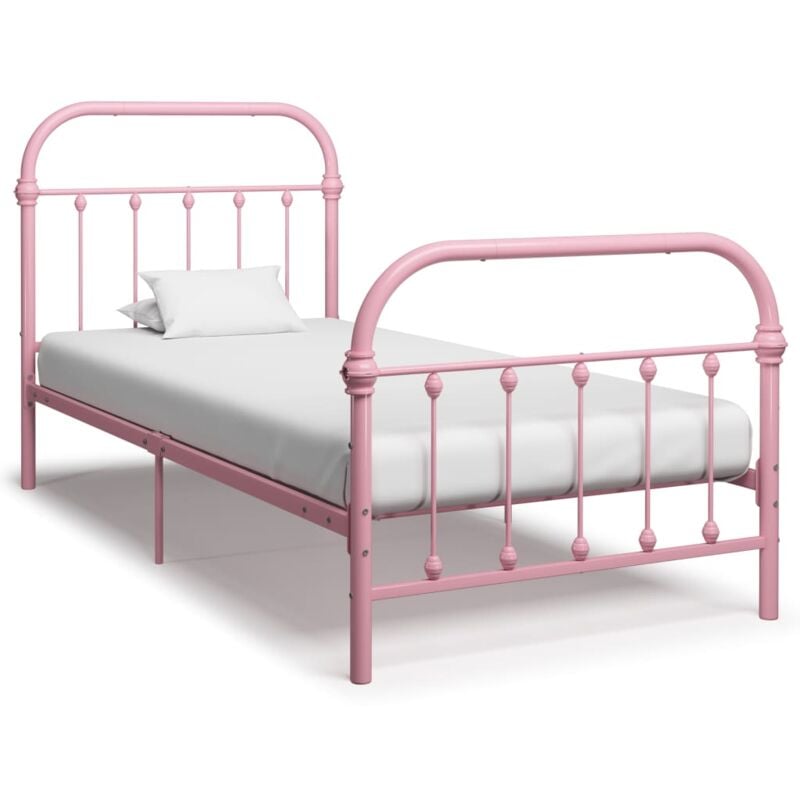foto del prodotto giroletto rosa in metallo 90x200 cm cod mxl 63313